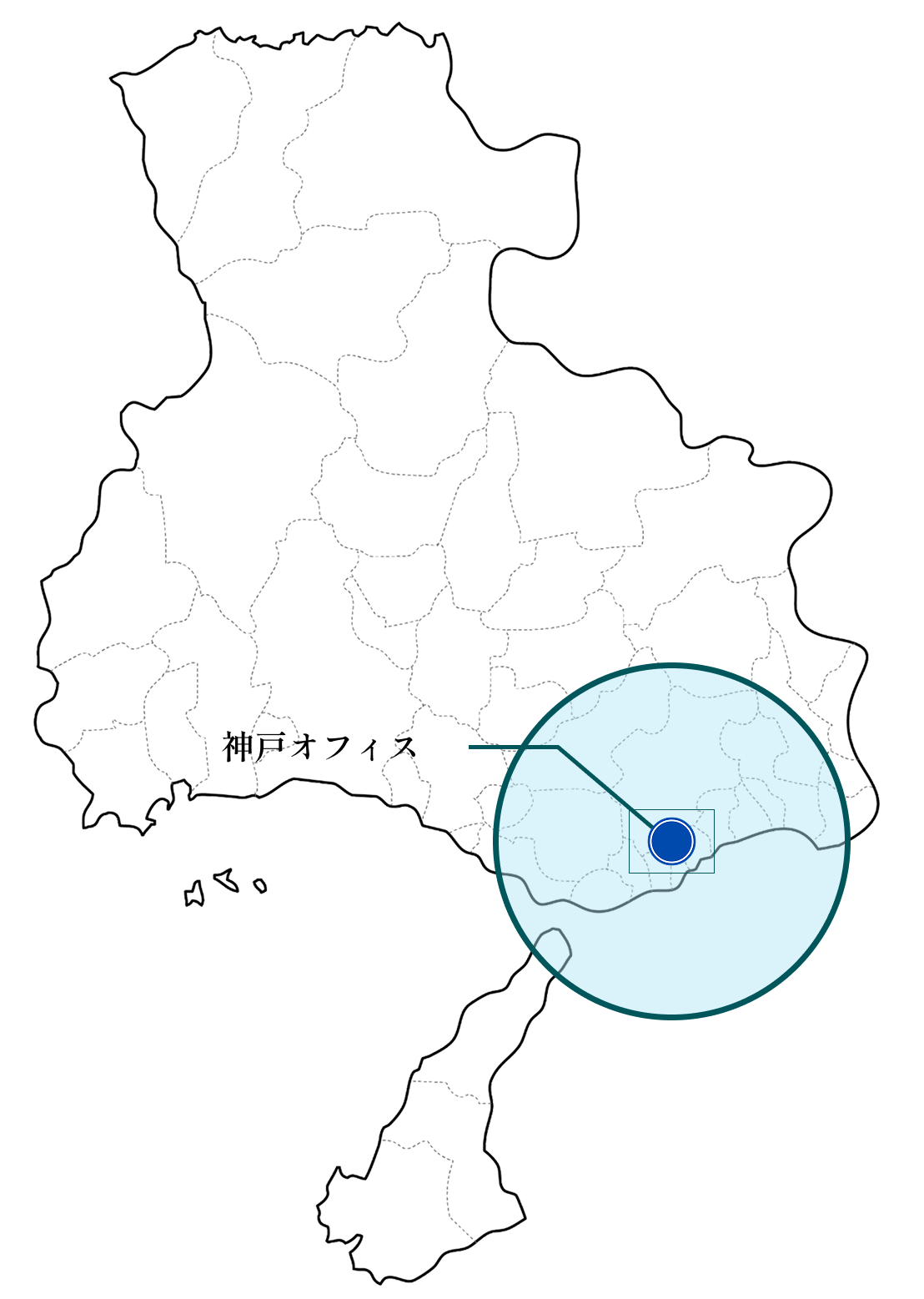 神戸周辺エリアの交通事故にも対応